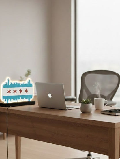 Chicago Flag Skyline